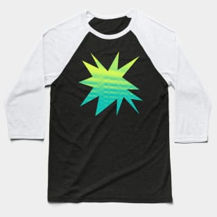 Funky Neon Pop Art Burst Baseball T-Shirt